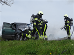 Prio 1 Brand Wegvervoer Auto Trekwei Driezum